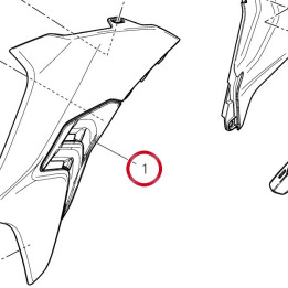Panneau lateral gauche — réf. 48217613BB | Ducati Store