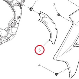 Protection gauche 4601S382A — réf. 4601S382A | Ducati Store