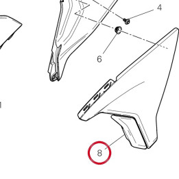 Panneau lateral gauche — réf. 48217652AA | Ducati Store