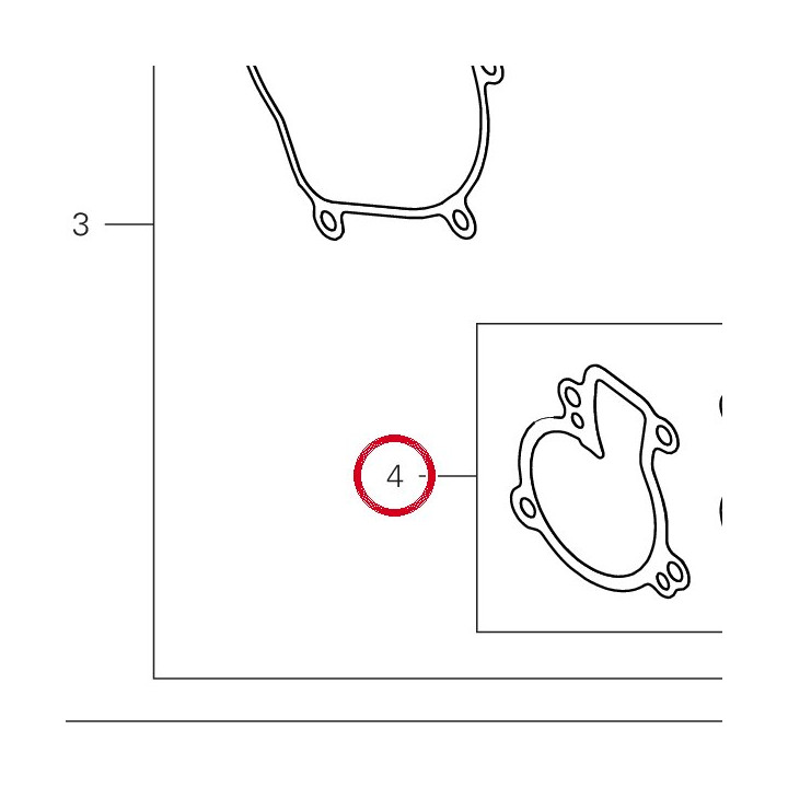 Kit garniture pompe À eau — réf. 79120632A | Ducati Store