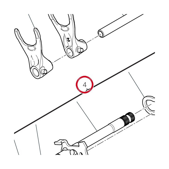 Arbre sélecteur de vitesses — réf. 18120121A | Ducati Store