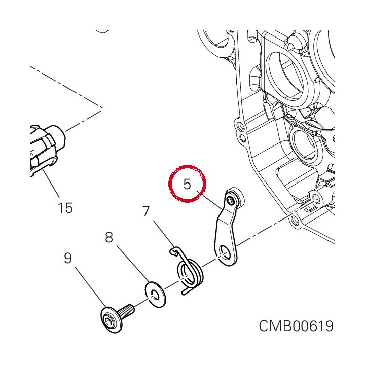 Ensemble levier — réf. 45520841A | Ducati Store