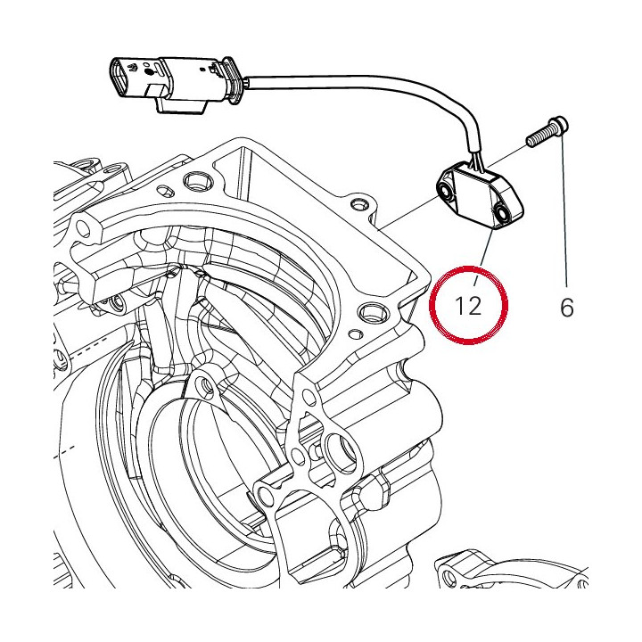 Capteur de position boîte — réf. 55243942B | Ducati Store
