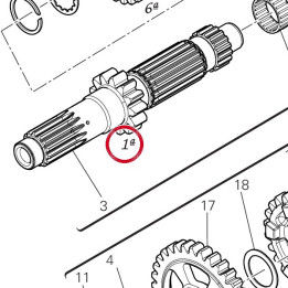 Entretoise pignon 7131F321A — réf. 7131F321A | Ducati Store