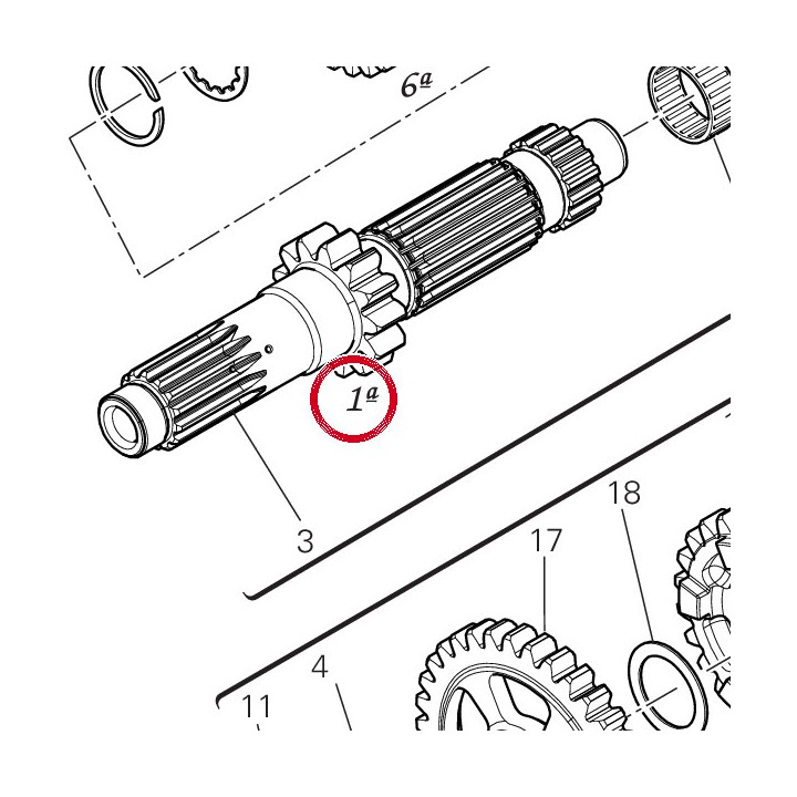 Entretoise pignon 7131F321A — réf. 7131F321A | Ducati Store