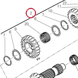 Arbre principal de boîte — réf. 15022981A | Ducati Store