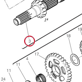 Arbre primaire boîte — réf. 14912741A | Ducati Store