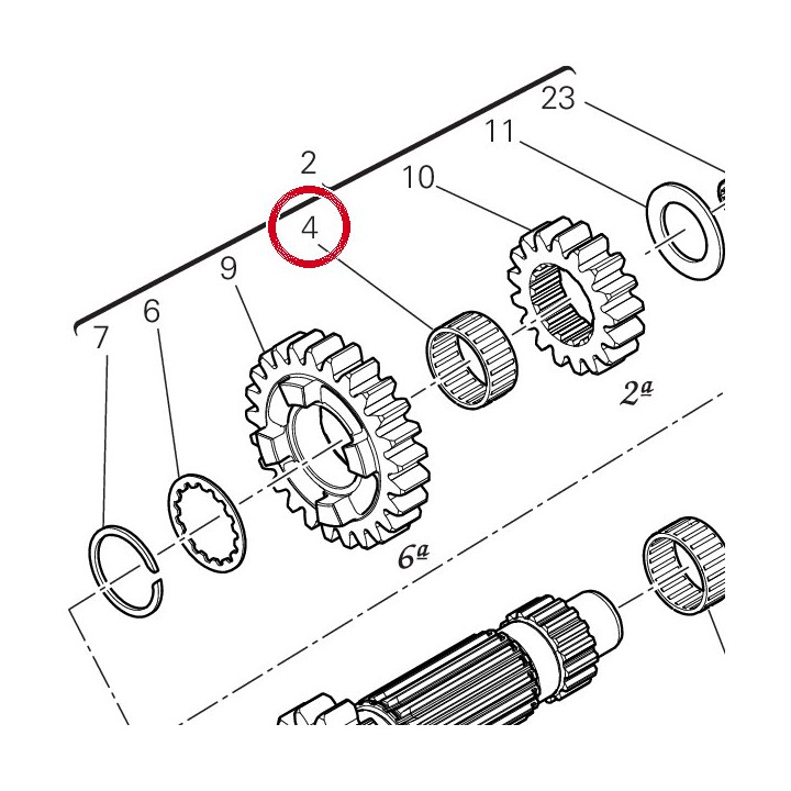 Roulement à aiguilles — réf. 70141001A | Ducati Store