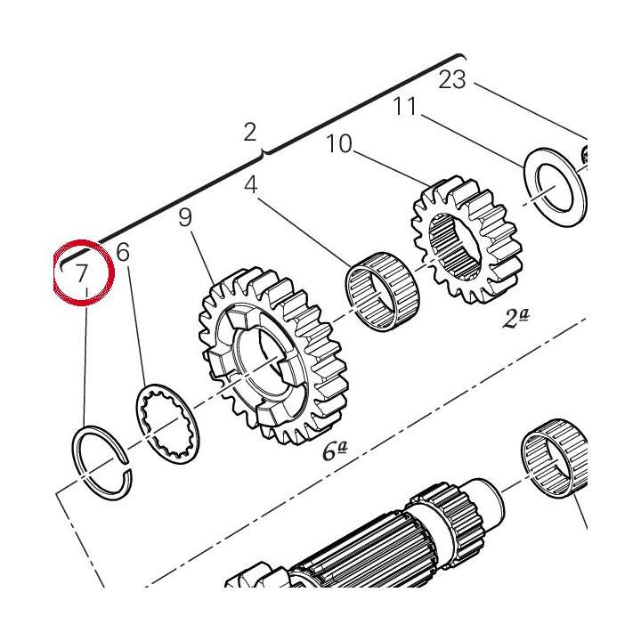 Anneau arret 88441391A — réf. 88441391A | Ducati Store