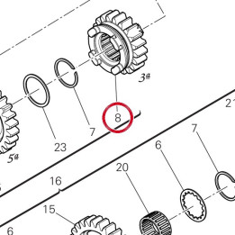 Engrenage menant 3Me — réf. 17217201A | Ducati Store