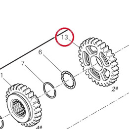 Engrenage entraine 2Eme — réf. 17217241B | Ducati Store
