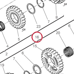 Arbre secondaire de boîte — réf. 15022991B | Ducati Store