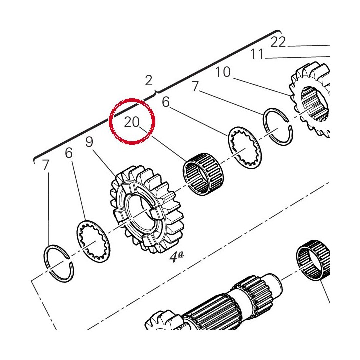 Roulement à aiguilles — réf. 70141011A | Ducati Store