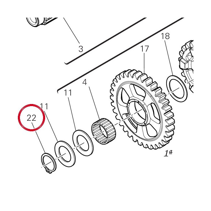 Circlip 88451241A — réf. 88451241A | Ducati Store