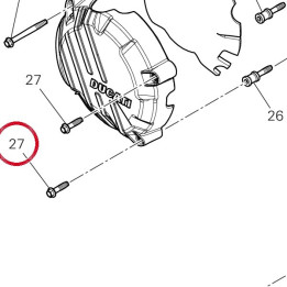 Vis tef M5X16 77210551A — réf. 77210551A | Ducati Store