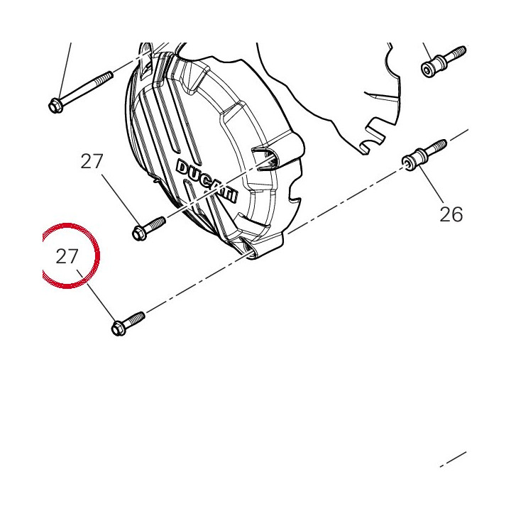 Vis tef M5X16 77210551A — réf. 77210551A | Ducati Store
