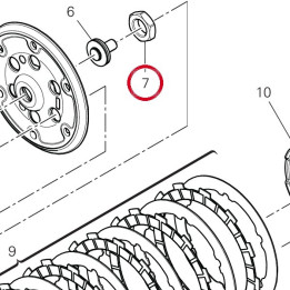 Ecrou 75012591A — réf. 75012591A | Ducati Store