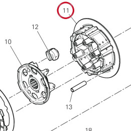 Tambour embrayage 19611081B — réf. 19611081B | Ducati Store
