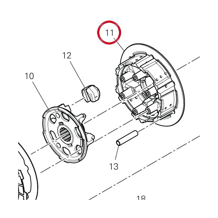 Tambour embrayage 19611081B — réf. 19611081B | Ducati Store