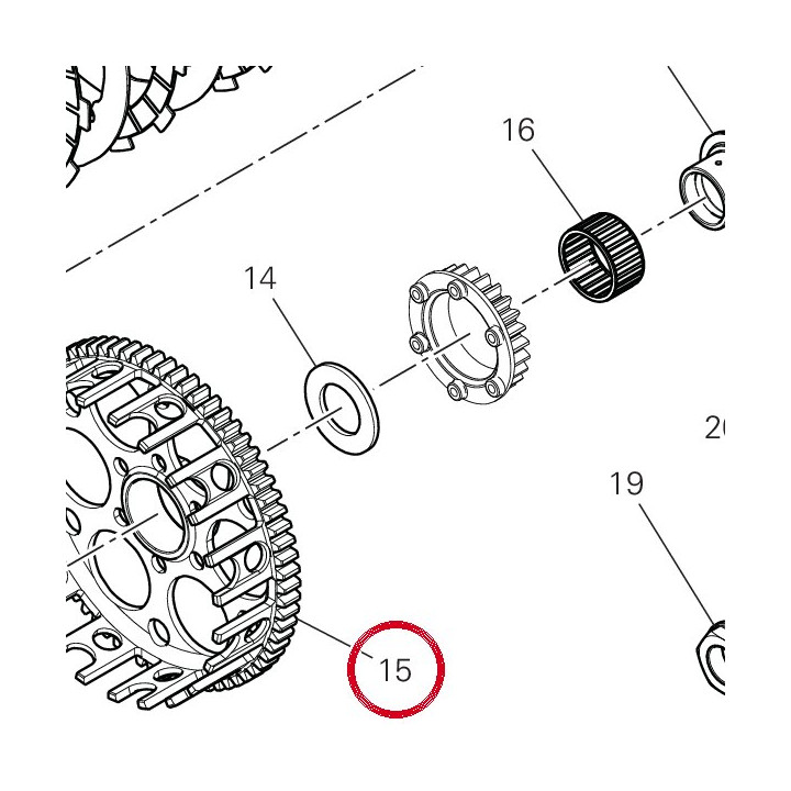 Cloche embrayage complète — réf. 17011831A | Ducati Store