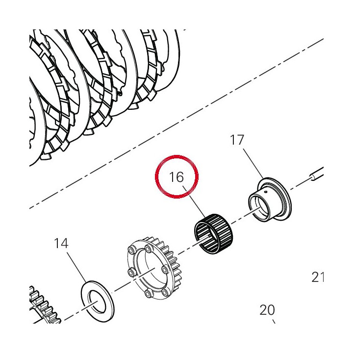 Roulement à aiguilles — réf. 70140901B | Ducati Store