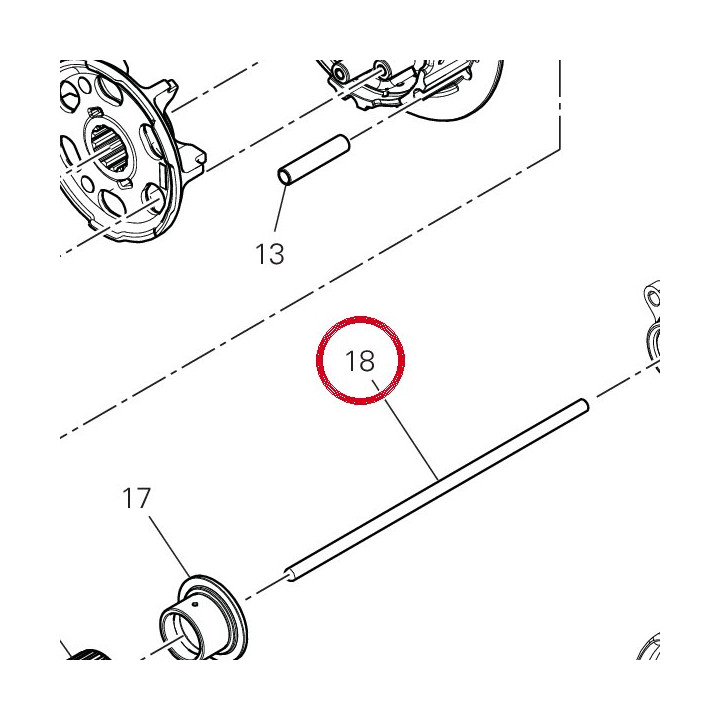 Tige de commande embrayage — réf. 11712132A | Ducati Store