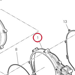 Couvercle embrayage — réf. 24314361C | Ducati Store