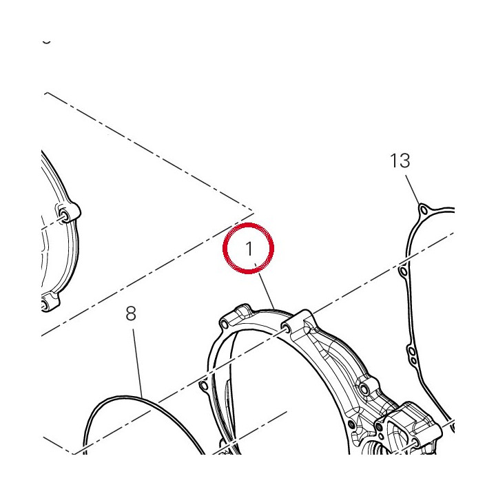 Couvercle embrayage — réf. 24314361C | Ducati Store