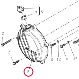 Couvercle protection — réf. 24324372A | Ducati Store