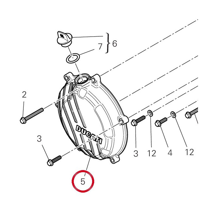 Couvercle protection — réf. 24324372A | Ducati Store