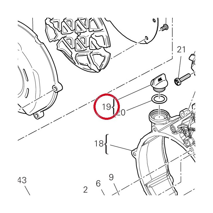 Bouchon complète 89320121A — réf. 89320121A | Ducati Store