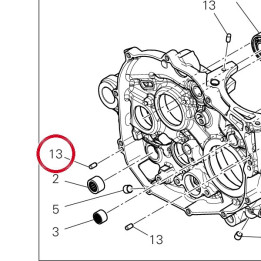 Goupille M5X10 86050061A — réf. 86050061A | Ducati Store