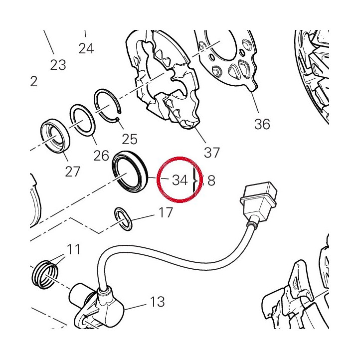 Hubolt niveau huile — réf. 25440014A | Ducati Store