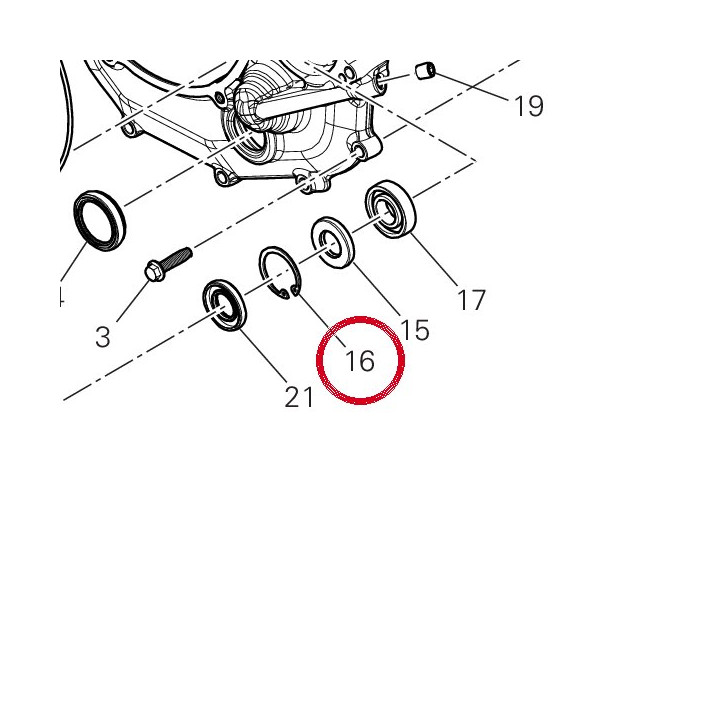 Circlip 88450351A — réf. 88450351A | Ducati Store