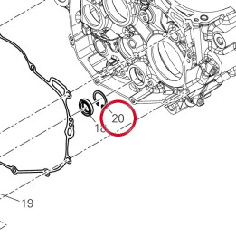 Circlip 88451191A — réf. 88451191A | Ducati Store