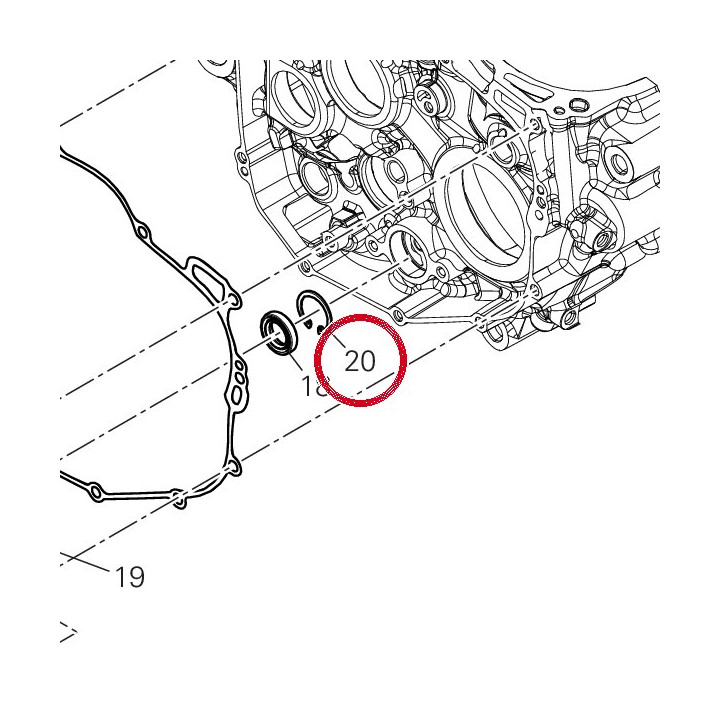 Circlip 88451191A — réf. 88451191A | Ducati Store