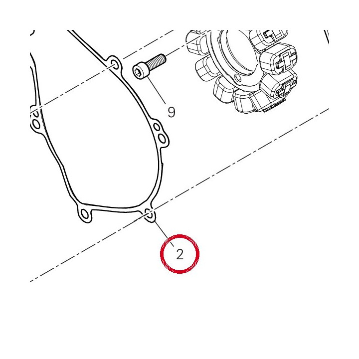 Joint couvercle generateur — réf. 78812301A | Ducati Store