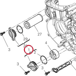 Couvercle pompe huile — réf. 24728142A | Ducati Store