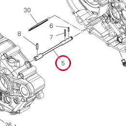 Arbre de commande pompe ╖ — réf. 14711661A | Ducati Store