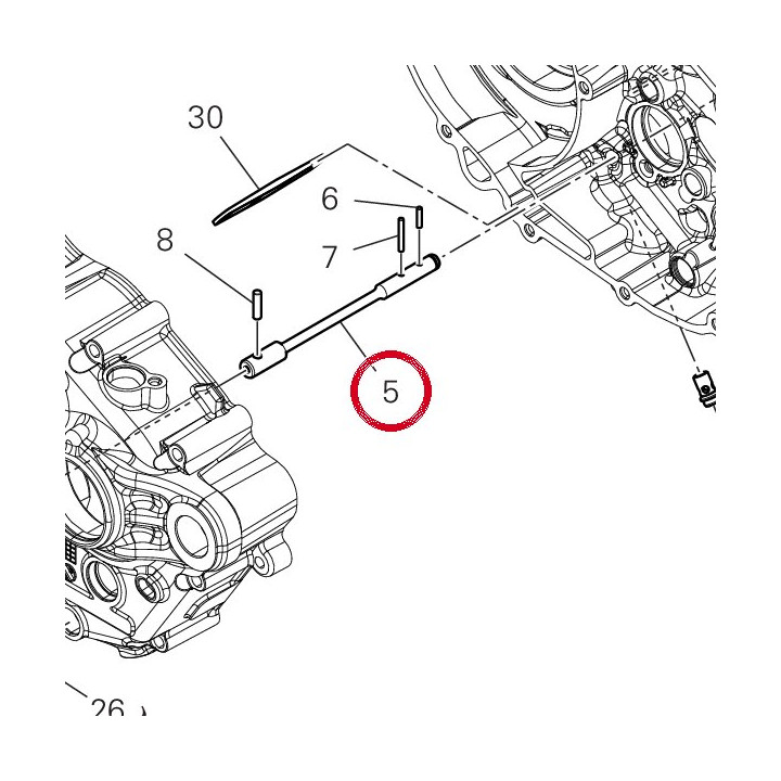 Arbre de commande pompe ╖ — réf. 14711661A | Ducati Store