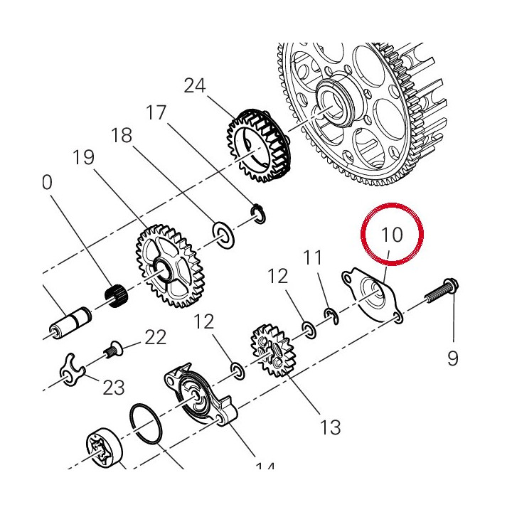 Tole pompe à huile complète — réf. 8271P501A | Ducati Store