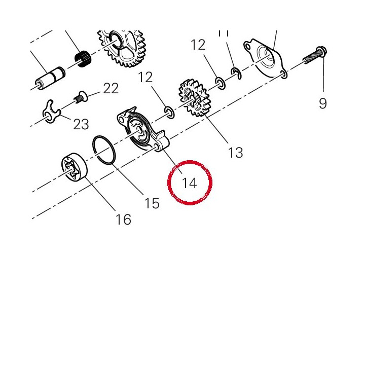 Couvercle pompe huile — réf. 24718151A | Ducati Store
