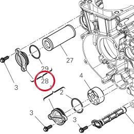 Couvercle filtre à huile — réf. 24728162A | Ducati Store