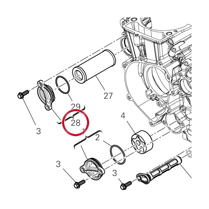 Couvercle filtre à huile — réf. 24728162A | Ducati Store