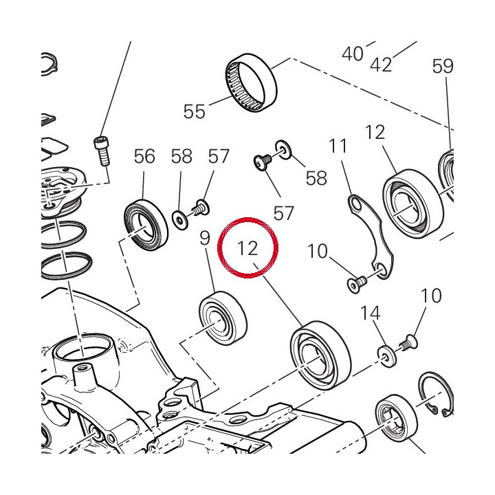 Roulement 751202567 — réf. 751202567 | Ducati Store