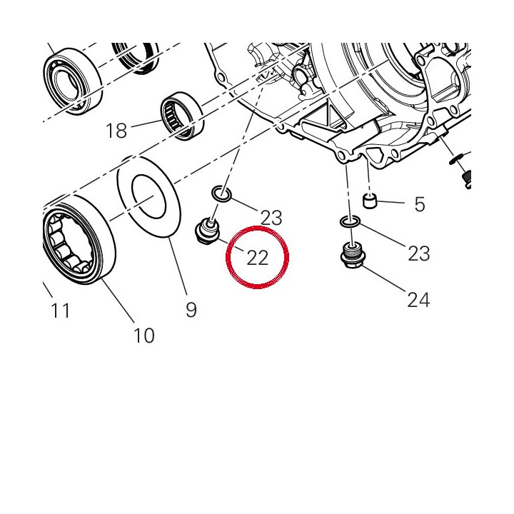 Bouchon vidange huile — réf. 89310321A | Ducati Store