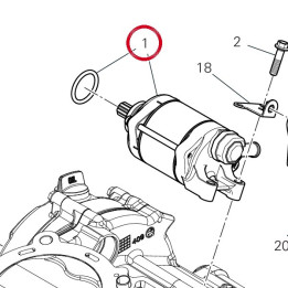 Démarreur électrique — réf. 27040241A | Ducati Store