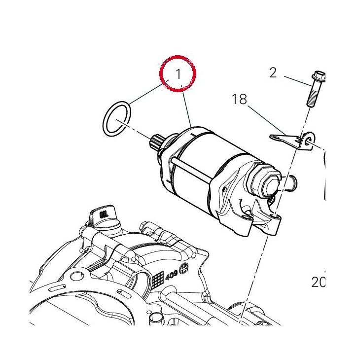 Démarreur électrique — réf. 27040241A | Ducati Store