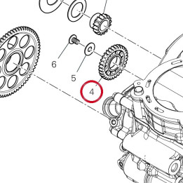 Ingranaggio ozioso 17610532A — réf. 17610532A | Ducati Store