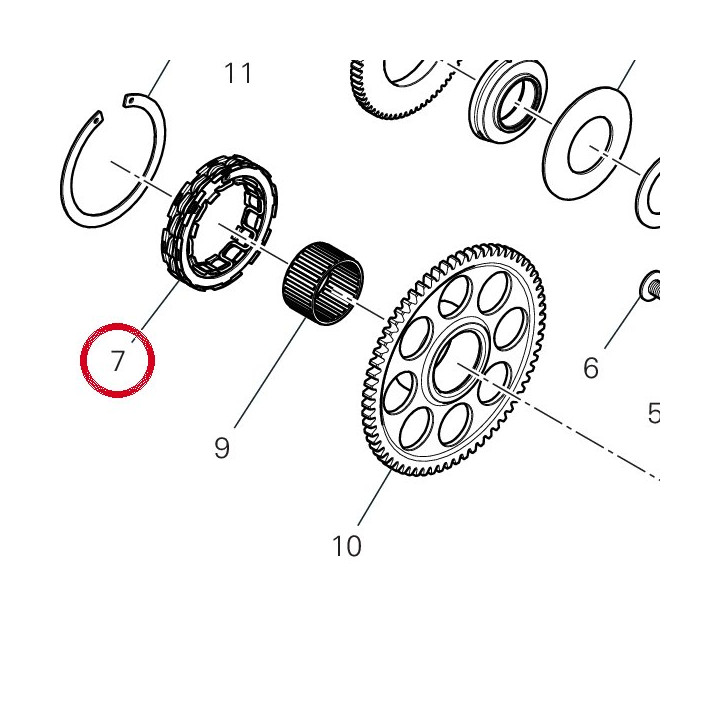 Roue libre 70140921A — réf. 70140921A | Ducati Store